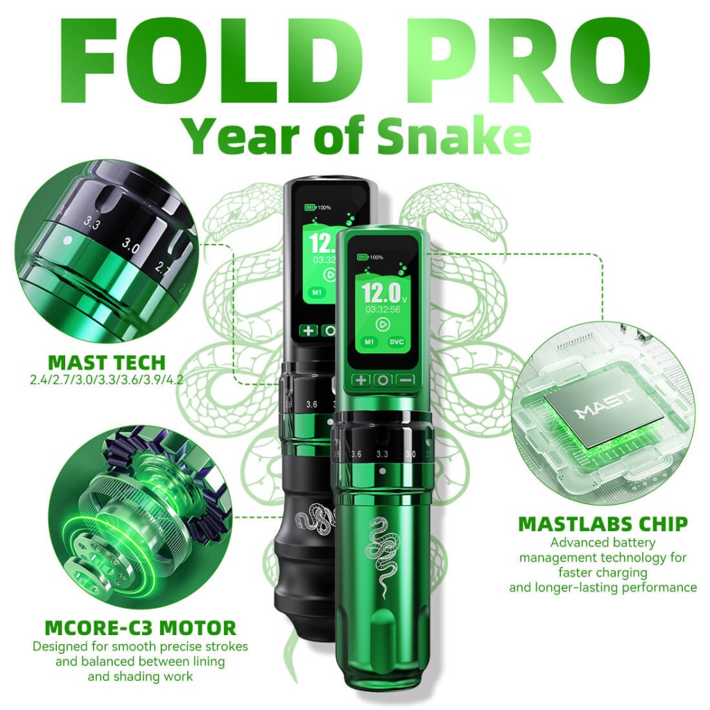 Kit | Dragon hawk Fold Pro Year of Snake Edition Machine Pen Wireless Professional Bundle