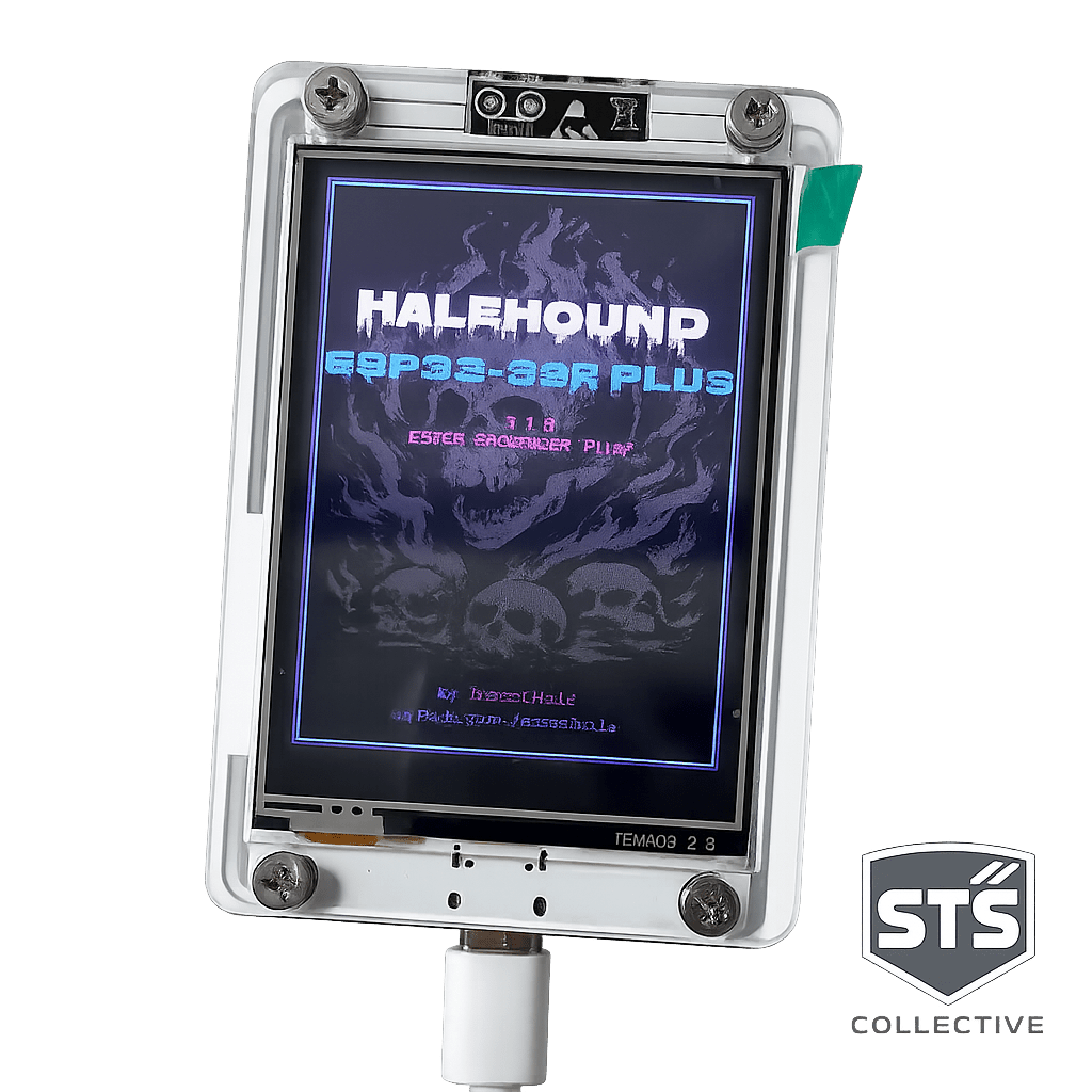 ESP32 HaleHound WiFi & Bluetooth Signal Monitor with 2.8” Touchscreen and Acrylic Case (Copy)